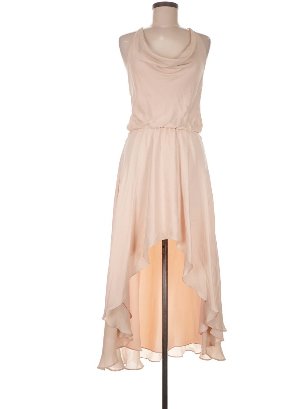 Haute Hippie "Michelle" Draped Silk Crepe de Chine Midi Dress
